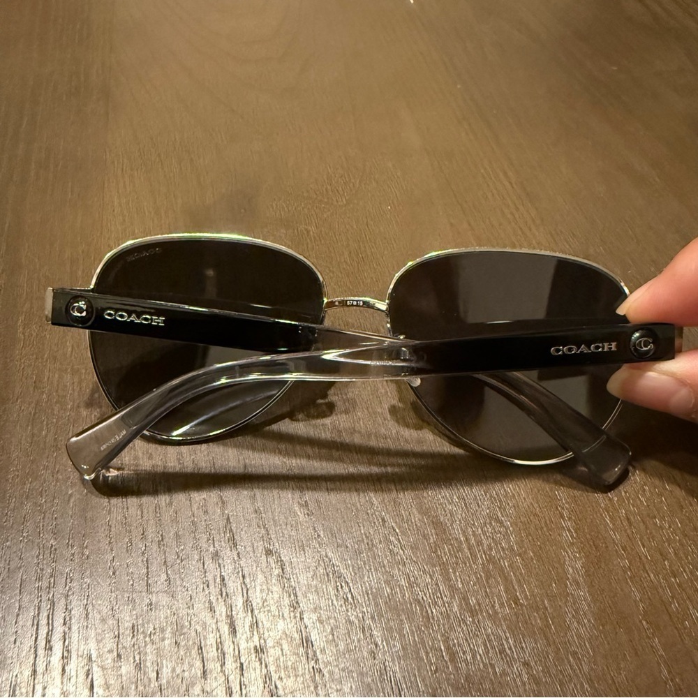 Coach Women's Polarized Aviator Sunglasses - Picture 3 of 10
